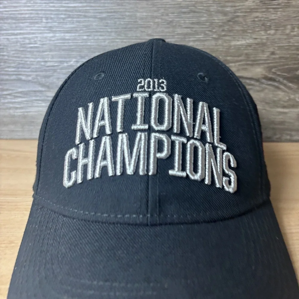 Florida State Seminoles Hat Black Football 2013 National Champions Nike